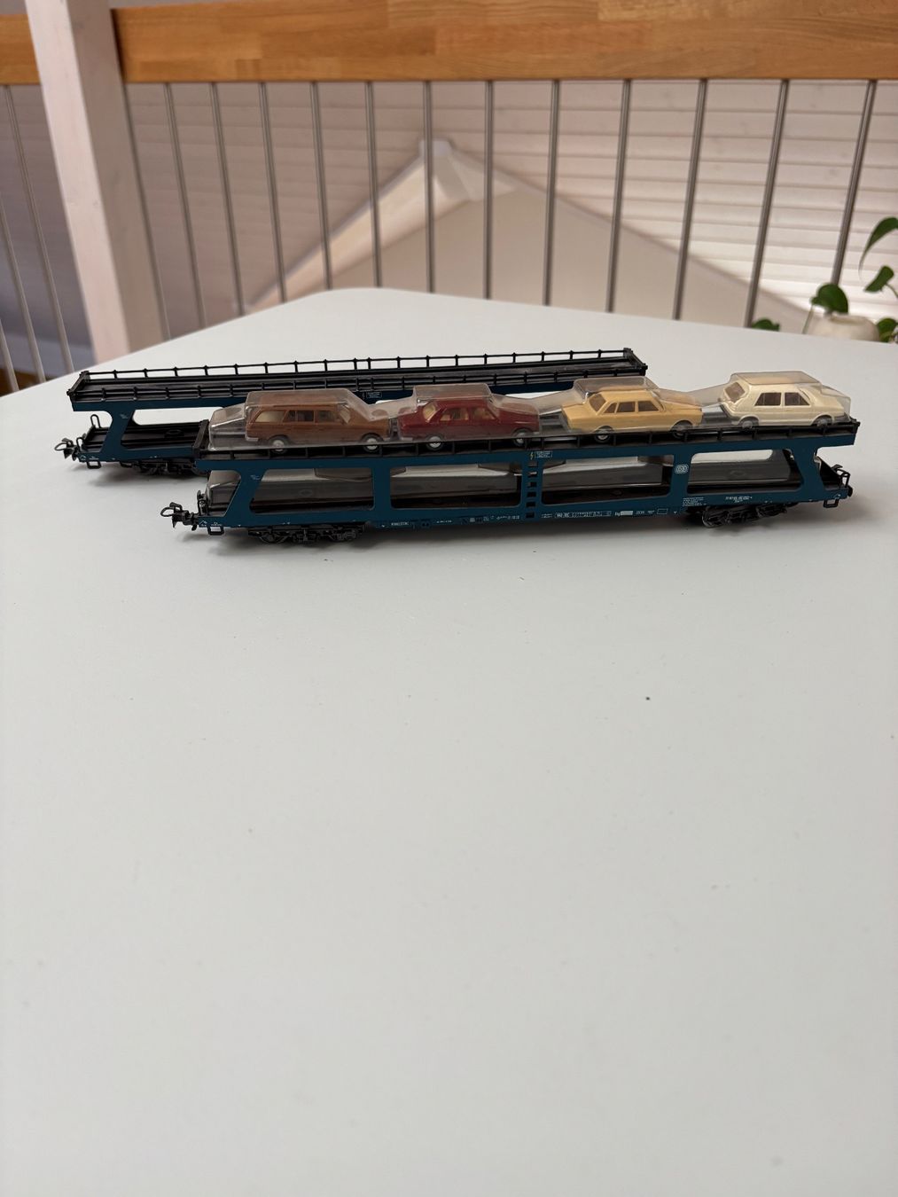 Märklin Modellini di ferrovie: 2x Autotransportwagen – Usato da Bettenhausen venduto da Fabi_CHer