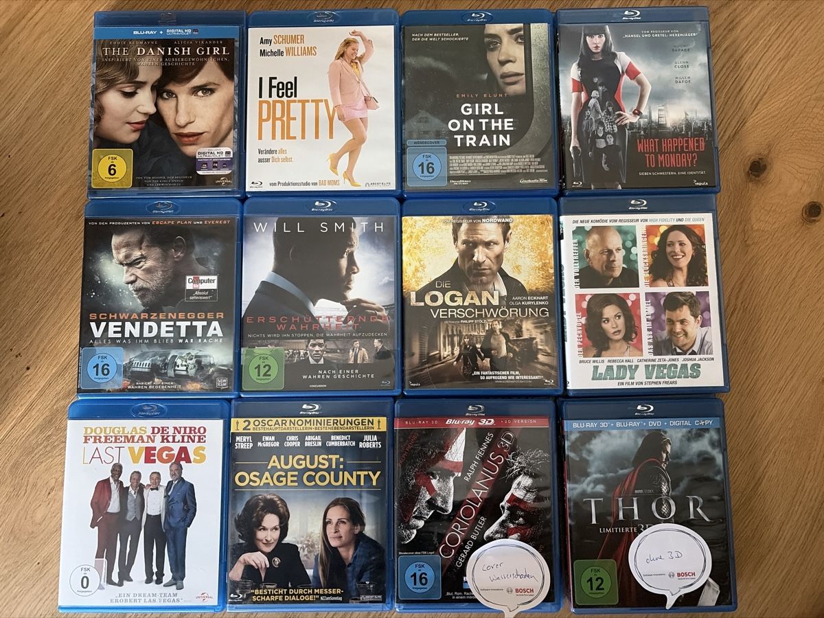 Alle DVDs: Blu-ray Filme Konvolut 24 Stk – Gebraucht aus Sennhof von rushdeal 1