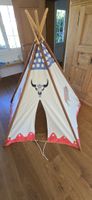 Spielzelt Tipi, Indianer Kinderzelt mit Holz Stangen