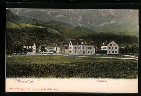Cartoline postali: AK Wallenstadt, Kasernen – Usato da Berlin venduto da bartko-reher