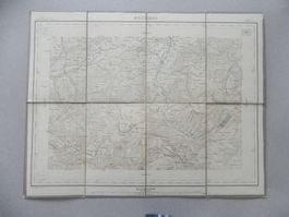 Landkarte Karte Hochalp AR / SG 1. Auflage 1886 Thal Au