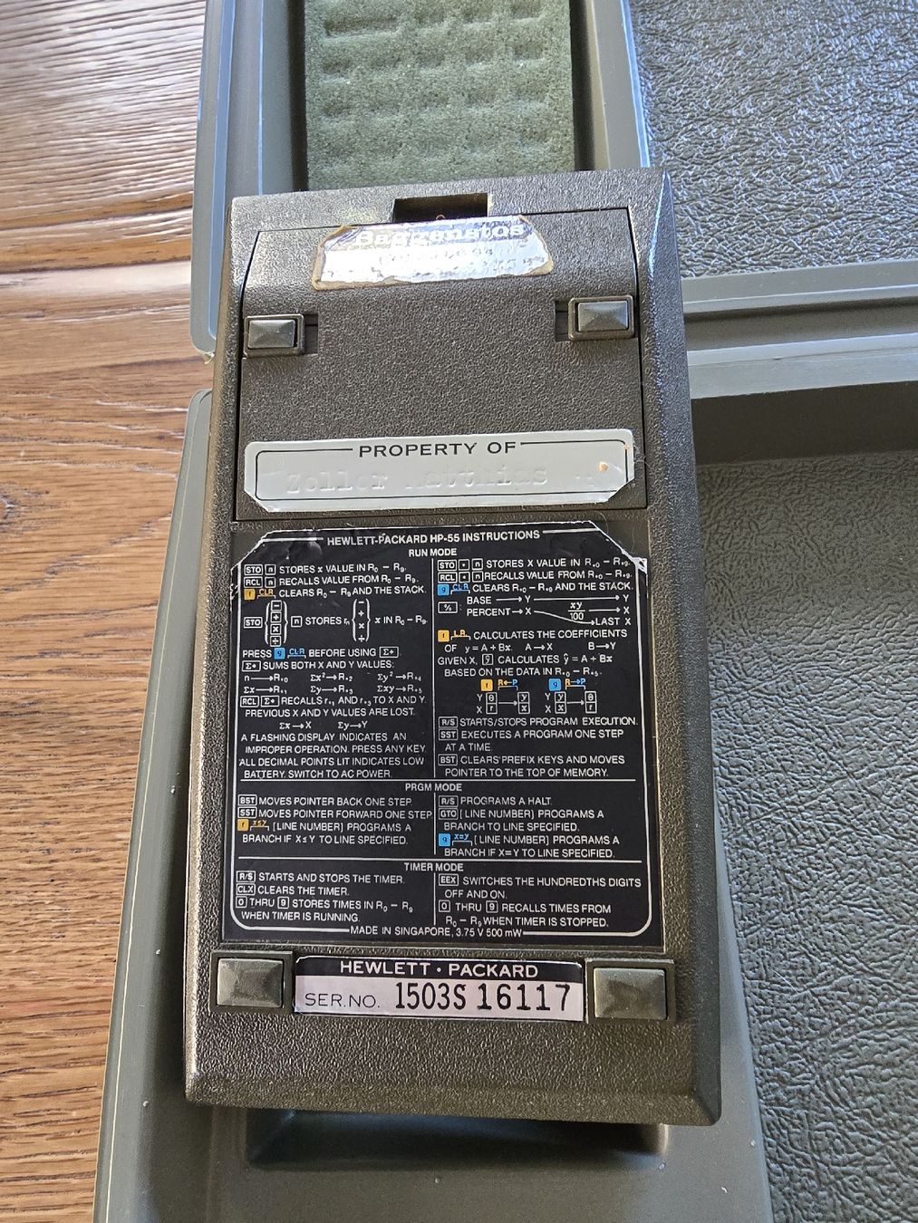 Hewlett Packard Taschenrechner: HP-55 Taschenrechner, Calculator, vollständig – Defekt aus Rupperswil von Faze123 3