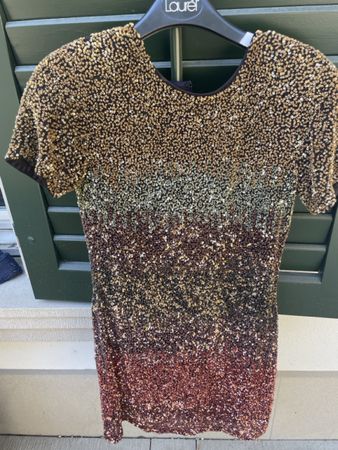 Amor und Psyche paillettenkleid  gr s mini Kleid