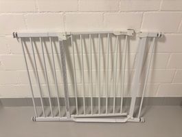 Treppenschutzgitter mit Verlängerung Weiss