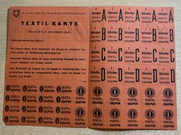 TEXTIL-KARTE 1945