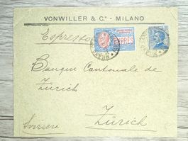 TR80 Enveloppe + Timbre Italie 1911