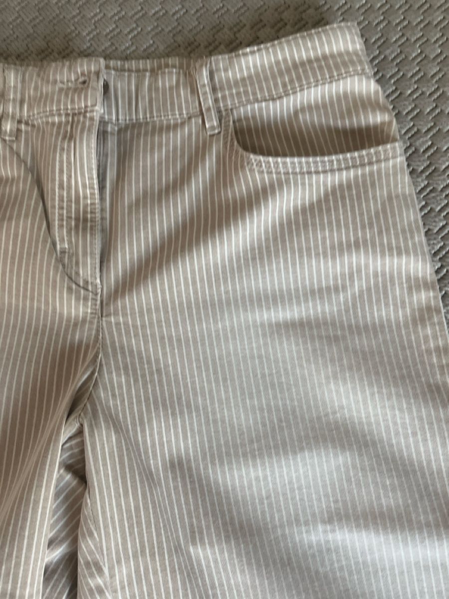 Jeans: Hose Zerres, Beige gestreift, 38, neu – Usato da Solothurn venduto da Bobesch08 1