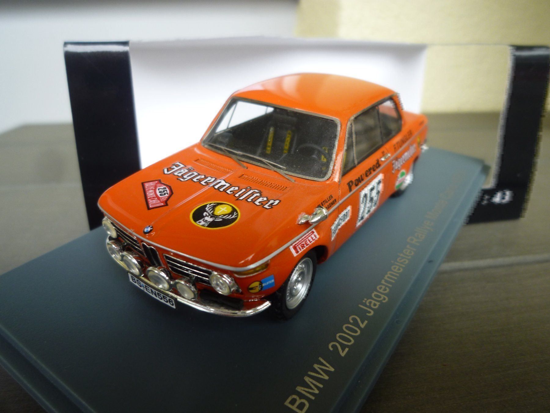 BMW Modellini d'auto: BMW 2002 (Rally Monte Carlo 1973) – Nuovo e nell'imballaggio originale da Flawil venduto da Imperiosud 1