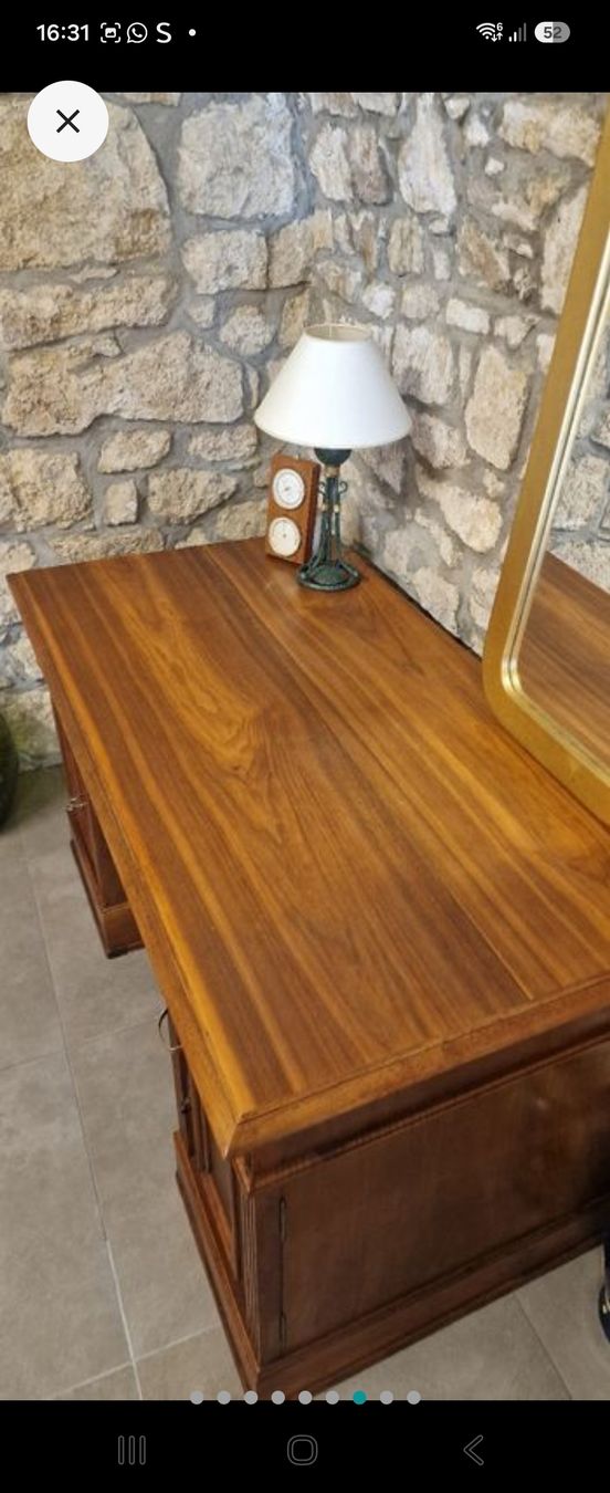 Scrivanie: Antiker massiver Schreibtisch Biedermeier – Usato da Füllinsdorf venduto da Pearl1 5