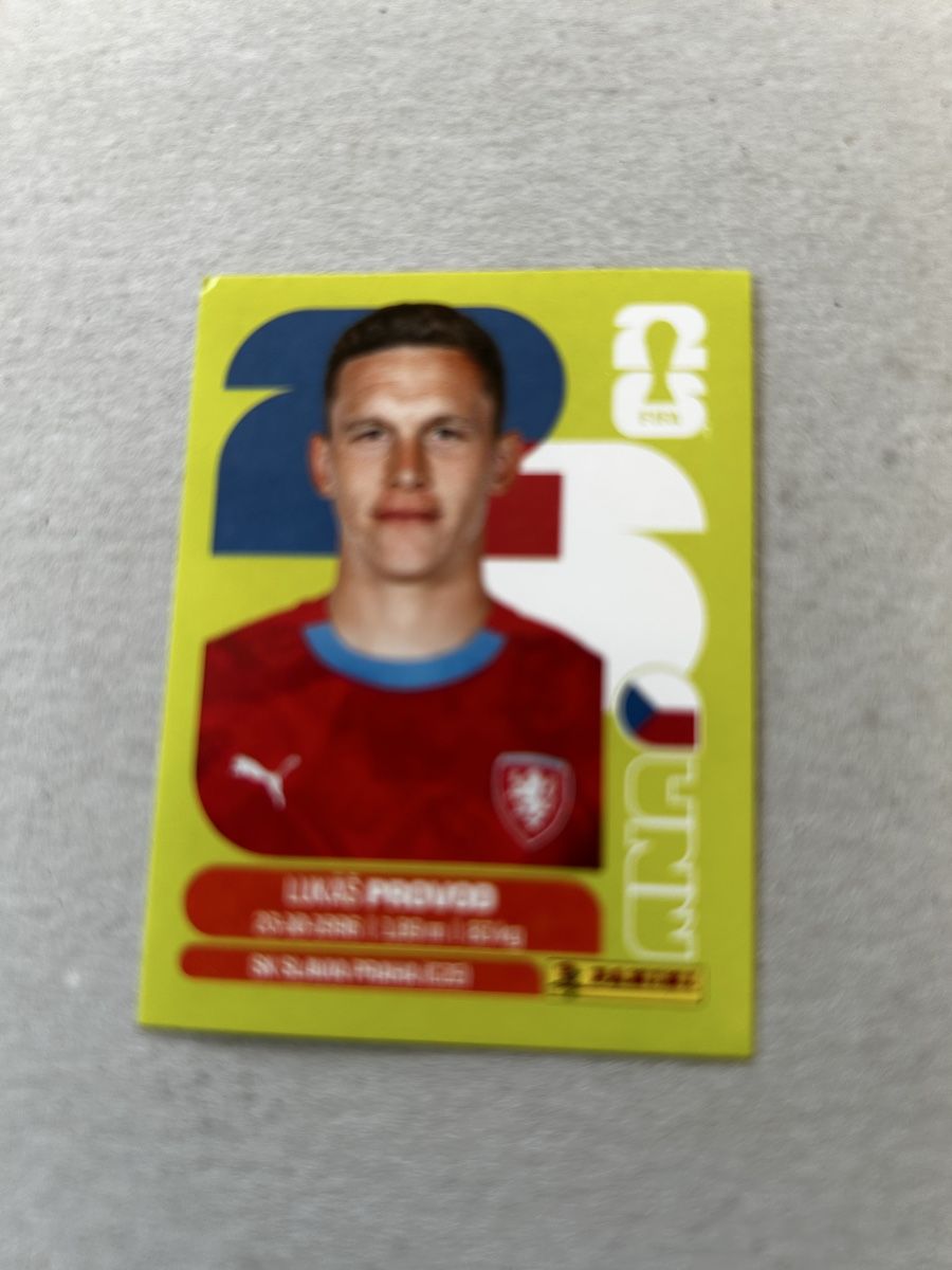 Panini Carte collezionabili: Panini WM 2026 CZE 10 Lukas Provod – Nuovo e nell'imballaggio originale da Kestenholz venduto da xara03