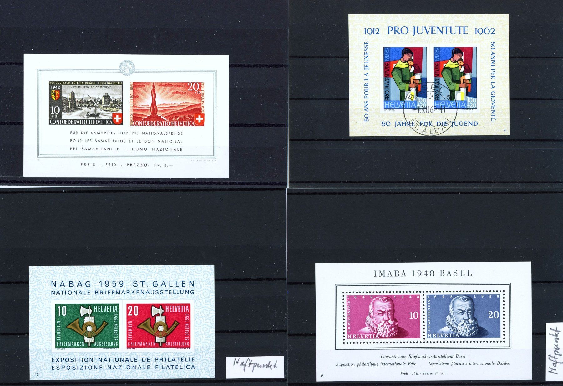 Tutti i francobolli: Ab 1936: Lot Blocks, ungebraucht, postfrisch oder gestempelt – Usato da Basel venduto da Strubelibs 4