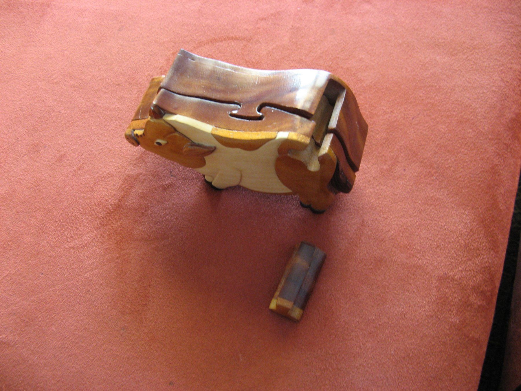 Statuette: Holzbox Säuli mit Geheimfach – Usato da Zürich venduto da apil 7