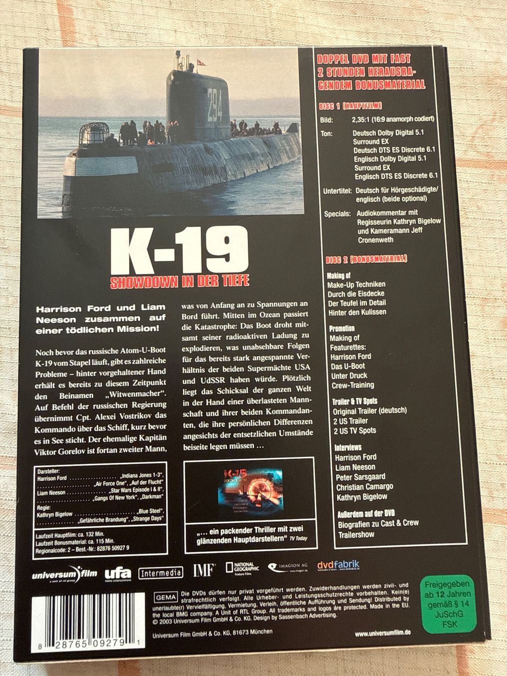 Alle DVDs: K-19 Showdown in der Tiefe Special Edition – Gebraucht aus Schaffhausen von D-MAC 1