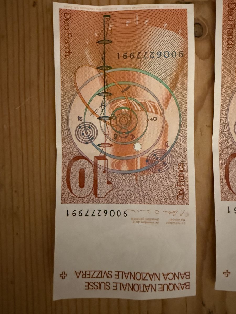Billets de banque: 3 x 10 Franken Note Schweiz 6. Serie – Neuf (Voir description) à Hettlingen par Sabian5 4
