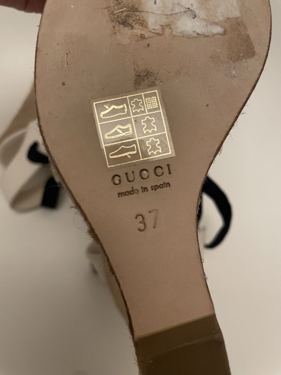 Gucci Scarpe da donna: Espadrilles compensées Gucci rayées, taille 37 Neuves – Nuovo (secondo la descrizione) da Lausanne venduto da Charly_brune 4