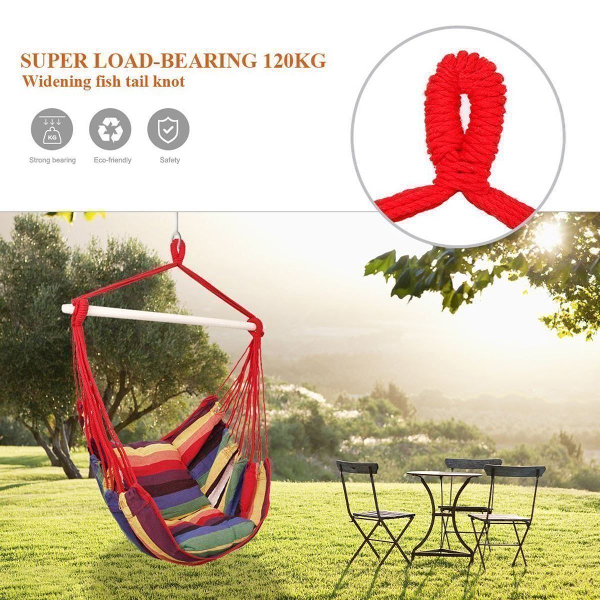 Poltrone pensili da giardino: Haengesessel Garten Haengesitz mit Kisse – Nuovo (secondo la descrizione) da Thun venduto da 365buy 2