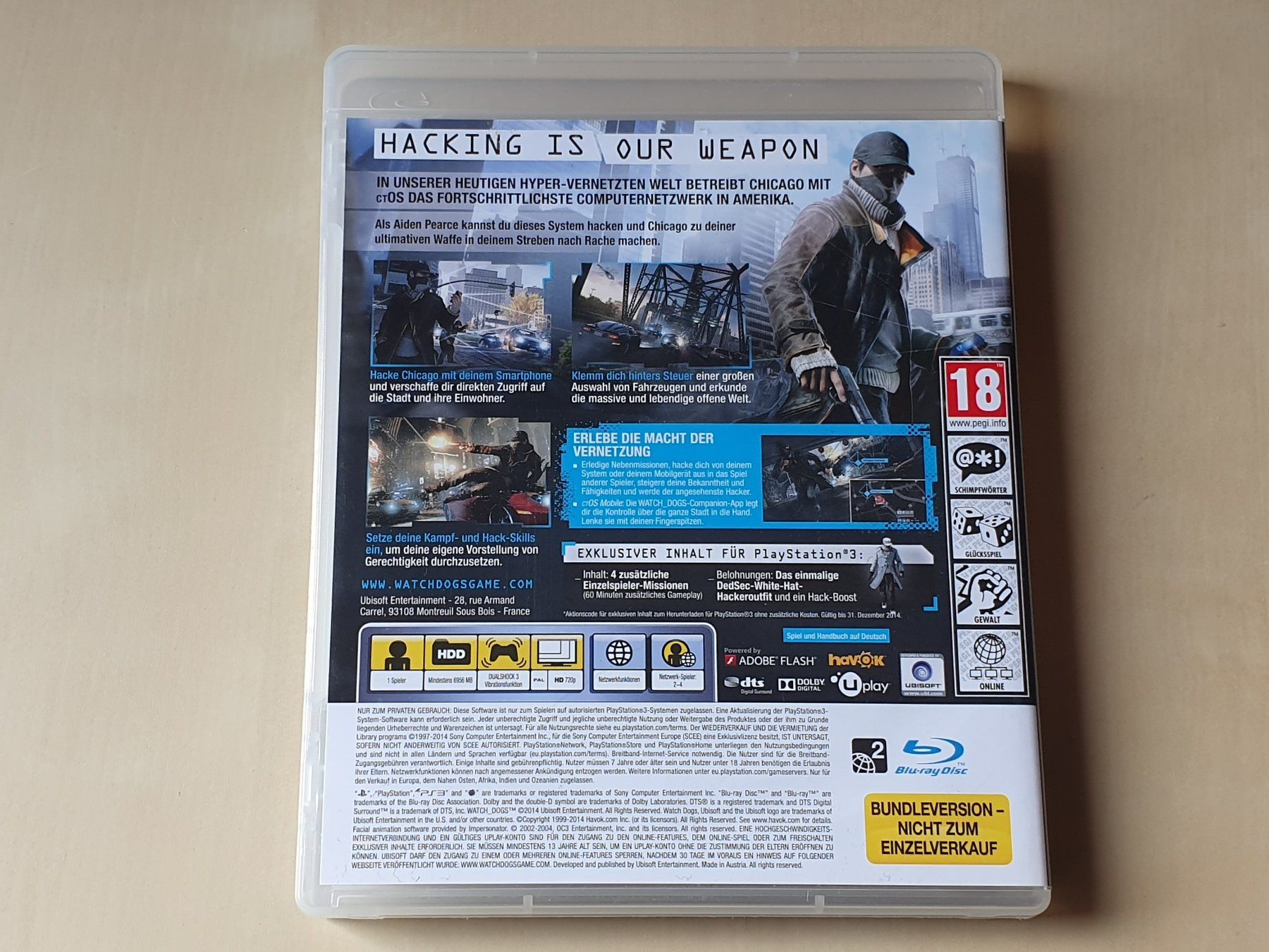Sony Giochi: Watch Dogs – Usato da Stansstad venduto da collectorsshop 1