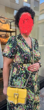 RED VALENTINO gelbe Tasche aus gekörntem Leder absolut NEUw