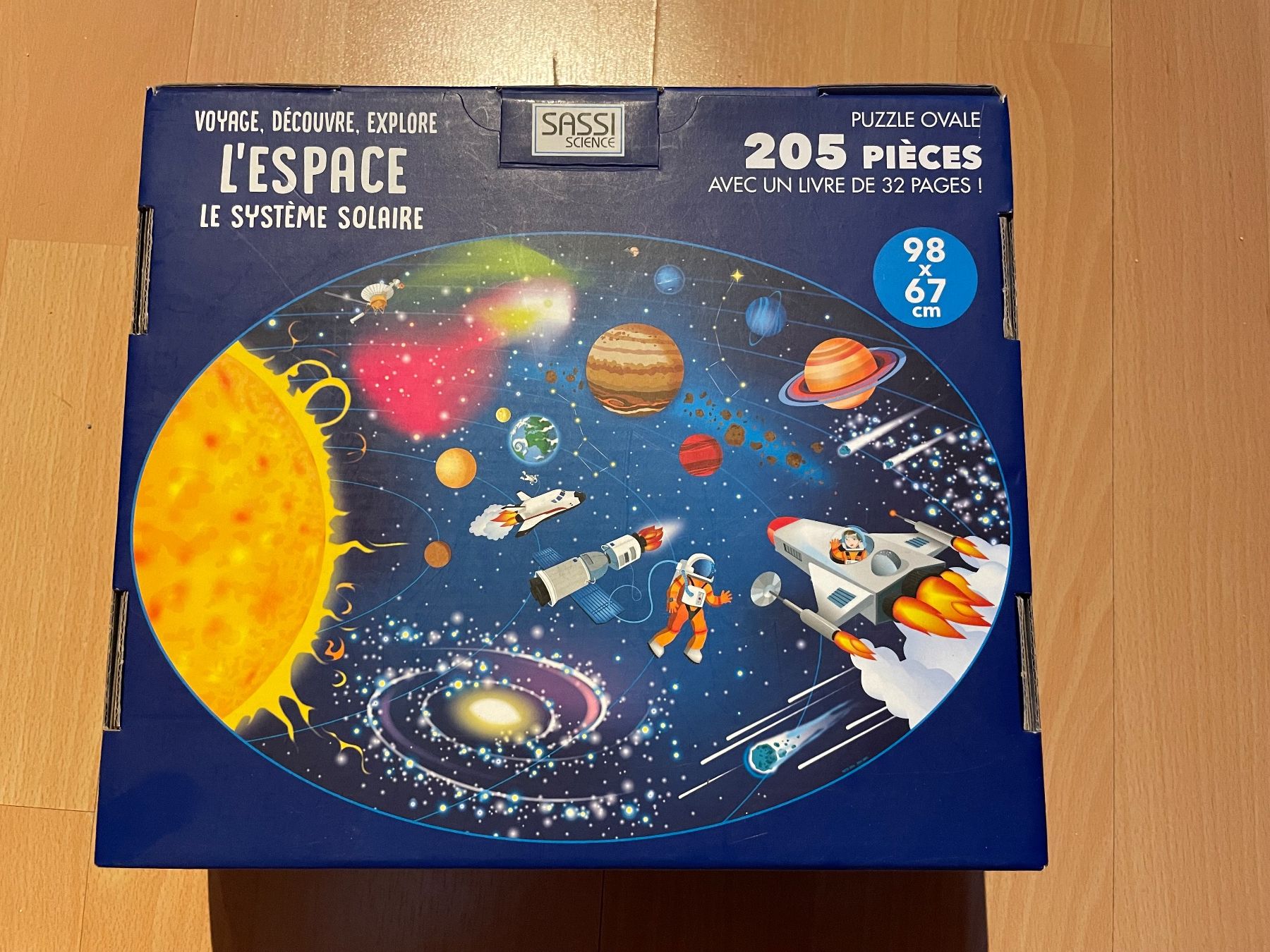 Puzzle: Puzzle Sassi Science "L'Espace" 205 pièces + livre – Usato da Oron-la-Ville venduto da W.XIX