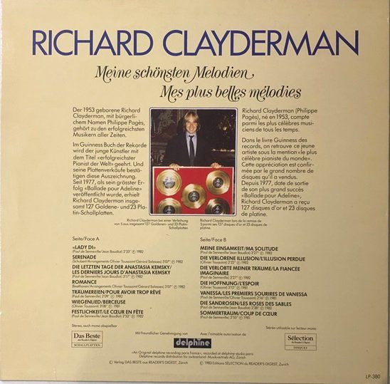 Dischi in vinile: 4x LPs Richard Clayderman – Usato da Grüningen venduto da azulmarron 4