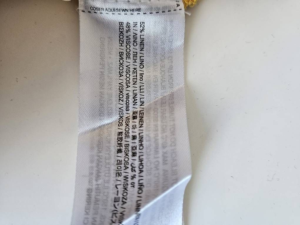 Mango Hosen: Gelbe Leinen Hose von Mango – Gebraucht aus Zürich von leonard014 1