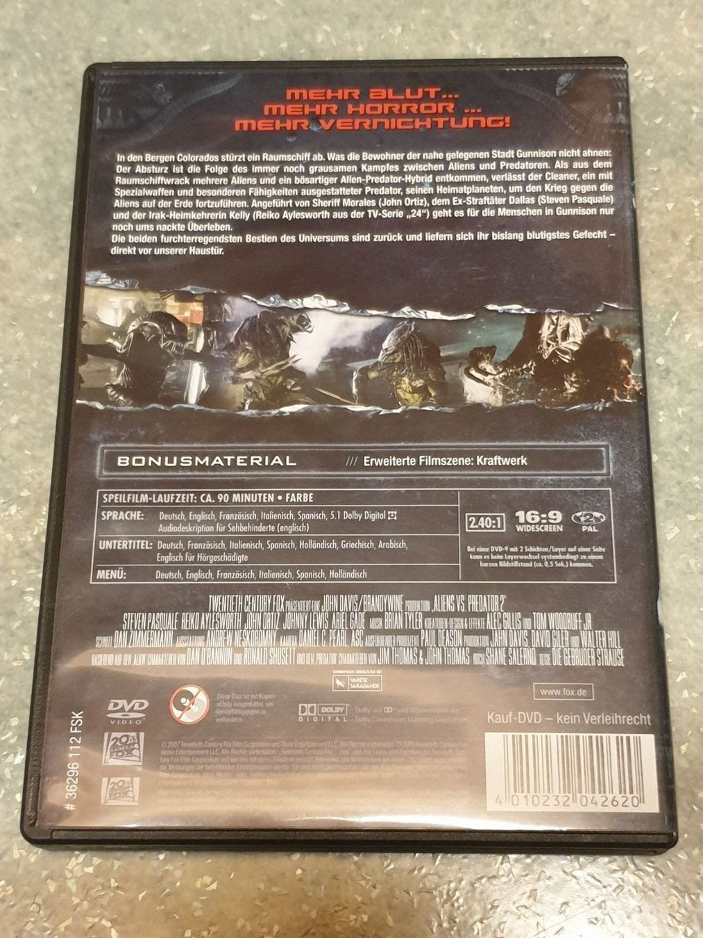 Alle DVDs: Aliens vs Predator 2 – Gebraucht aus Rothenthurm von Lord-Ren 1