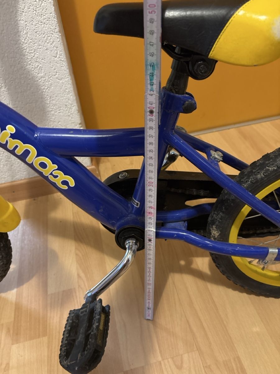 Biciclette: Kinderfahrrad Minimax blau gelb – Usato da Holziken venduto da US3R 1