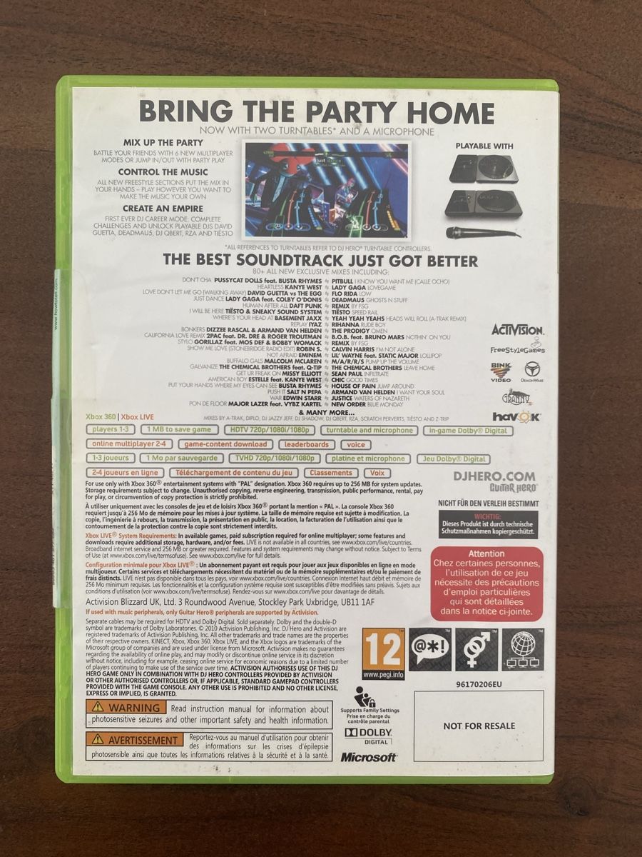 Microsoft Giochi: DJ Hero 2 für Xbox 360 – Usato da Thunstetten venduto da Virus_33 2