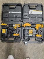 2 DeWalt Akkuschrauber Sets mit Ladegeräten und Koffern