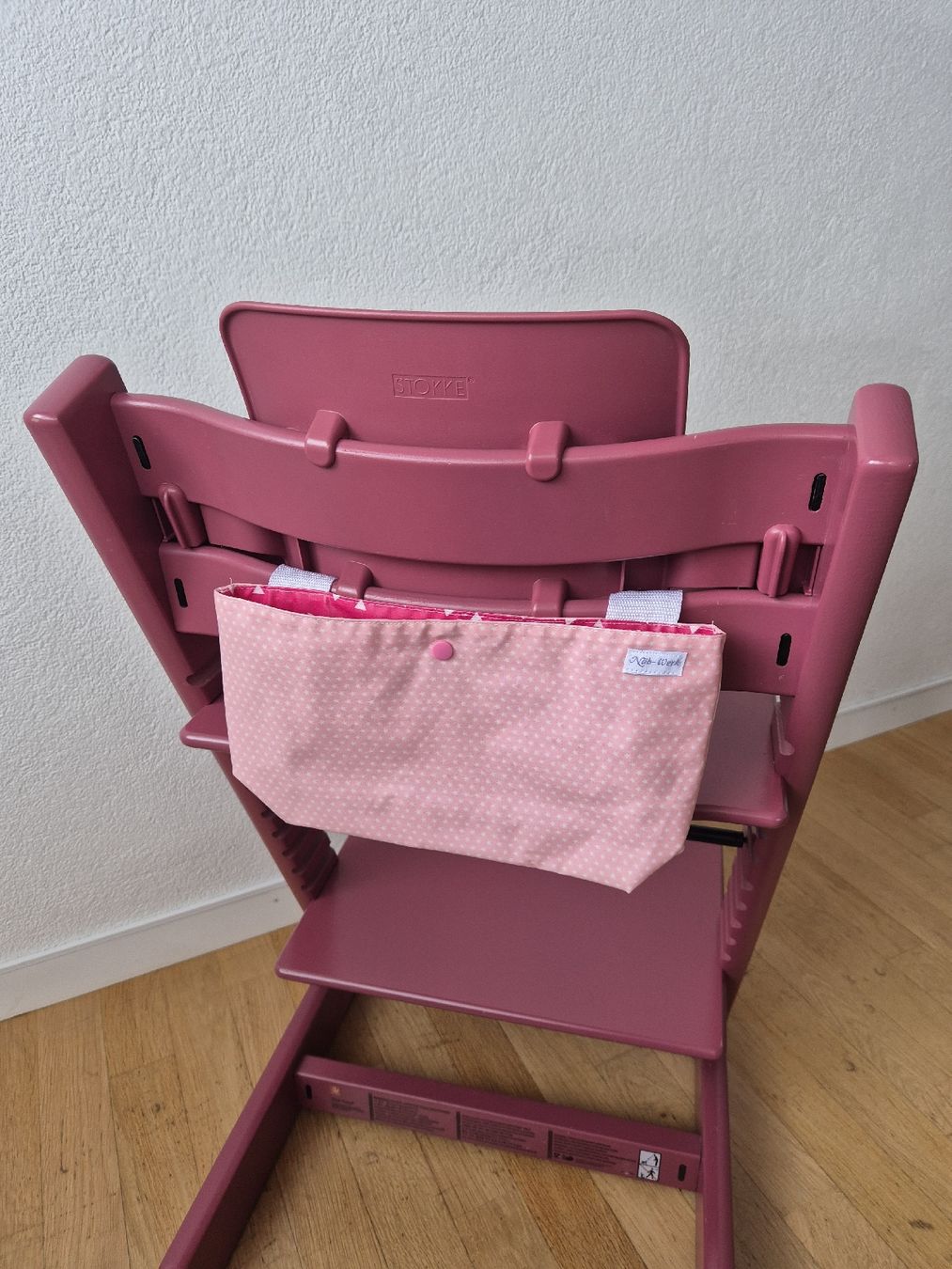 Stokke Seggioloni: TrippTrapp Heather Pink mit Babyset und Tasche – Usato da Spiez venduto da LiquidFrog 5