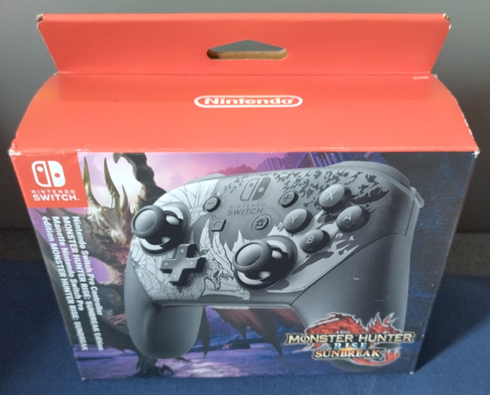 Nintendo Controller: Nintendo Switch Pro Controller Monster Hunter Rise OVP – Gebraucht aus Wangen b. Olten von Redblue-Star 1