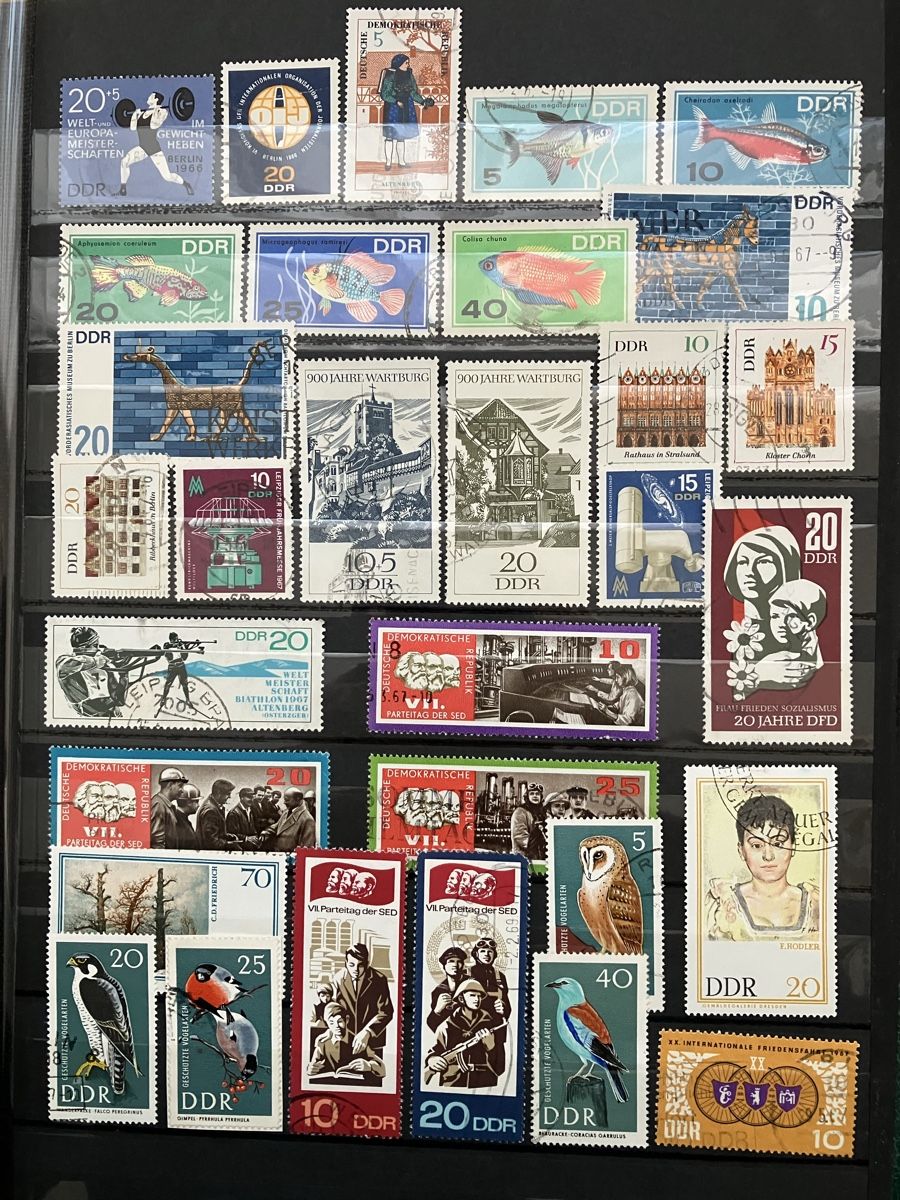 Tutti i francobolli: Deutschland DDR gest/postfr 6s 1966-70 – Usato da Cham venduto da Diablo1232