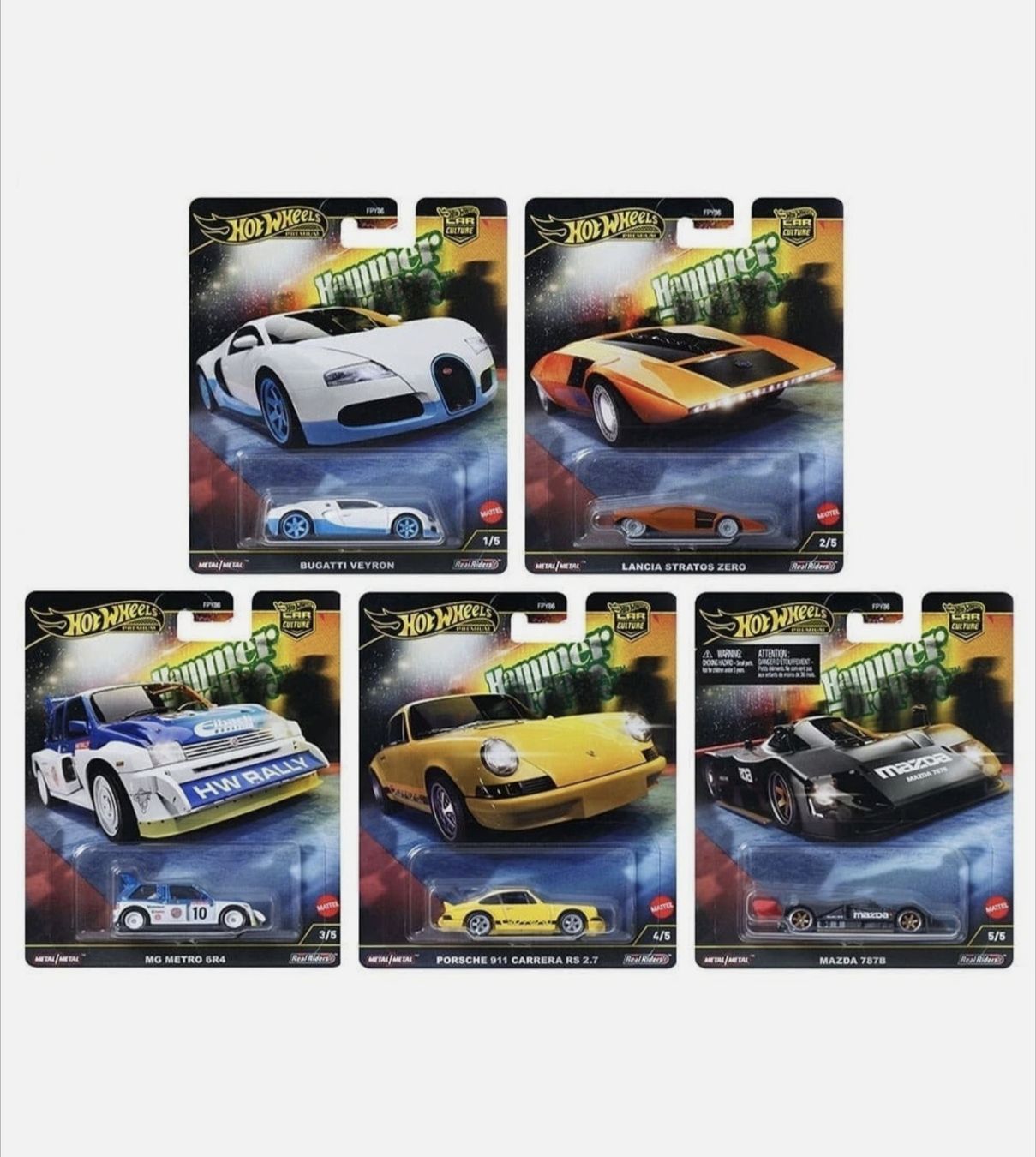 Hot Wheels Modellini d'auto: Hot Wheels Premium - Hammer Drop full Set – Nuovo e nell'imballaggio originale da Widnau venduto da tim_y9wz