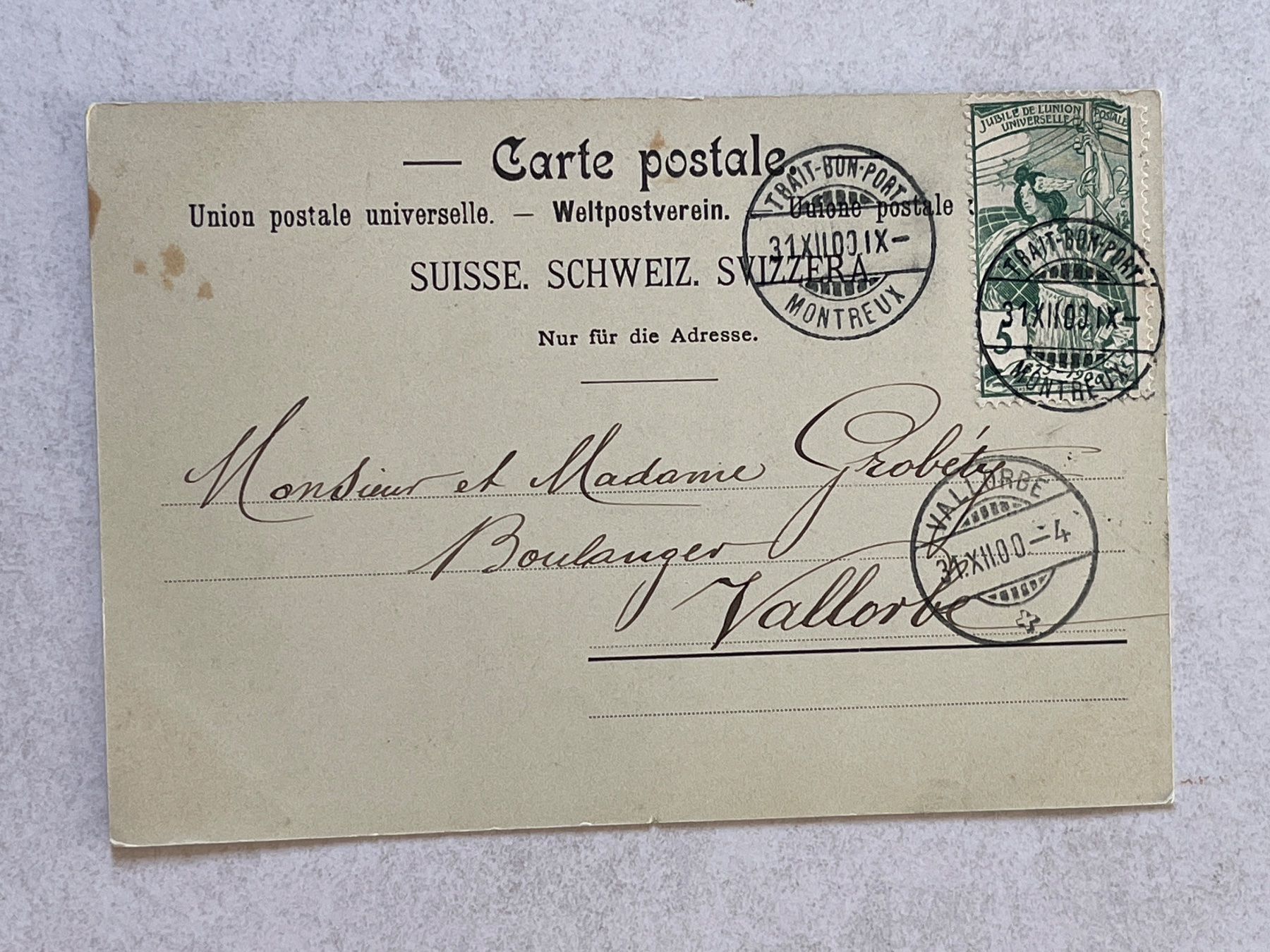 Cartoline postali: "Chateau du Chatelard", – Usato da Strengelbach venduto da Aschatan5 1