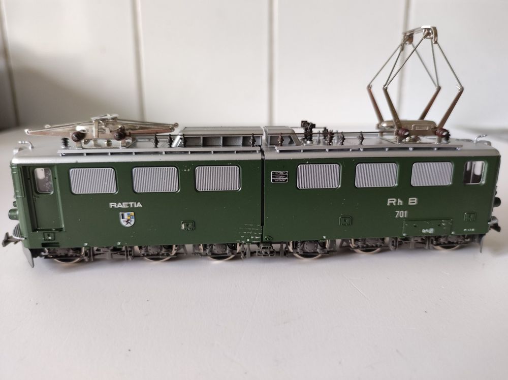 Bemo Modelleisenbahnen: BEMO RhB E-Lok 2-tlg. Ge 6/6, Lok-Nr. 701, "Raetia" – Neu und originalverpackt aus Seuzach von Loeckeli01 2