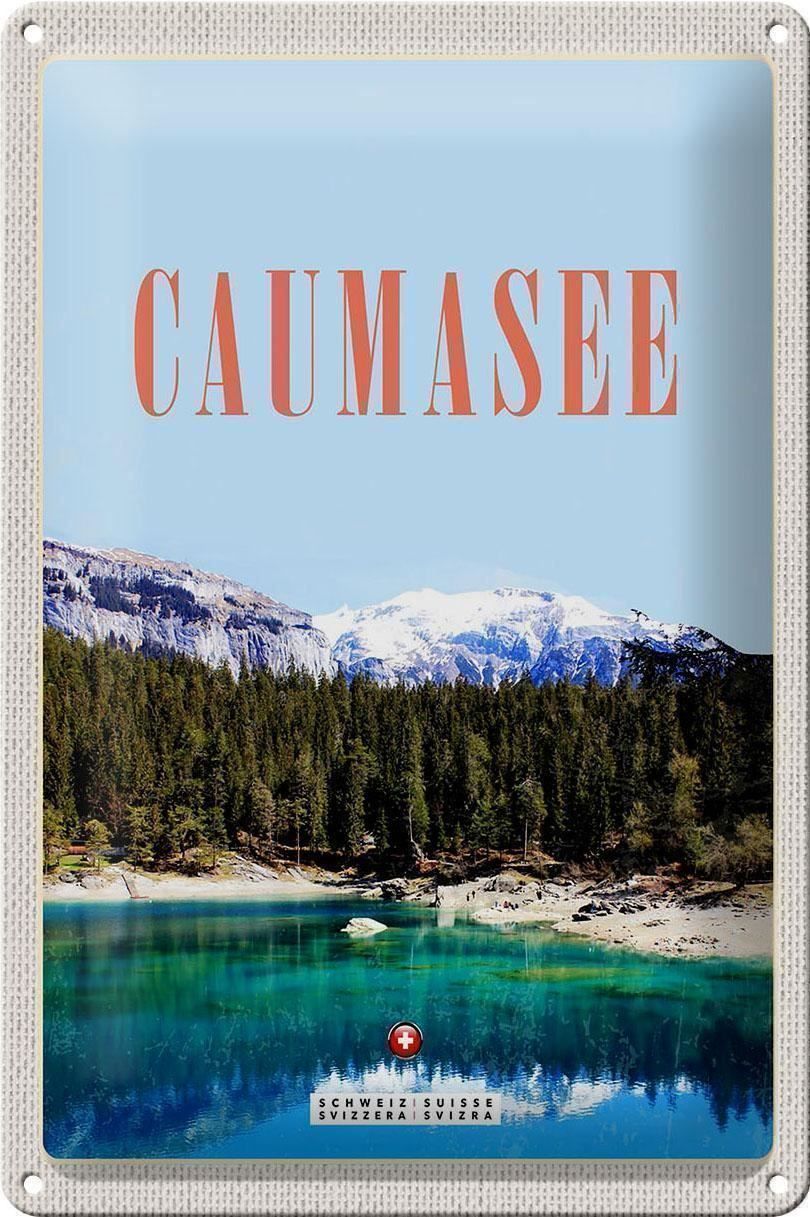 Schilder: Blechschild-GRAUBÜNDEN-FLIMS-CAUMASEE – Neu und originalverpackt aus Rupperswil von big-one-sale