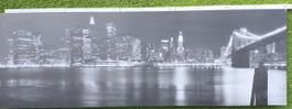 New York Skyline Wandbild, schwarz-weiss