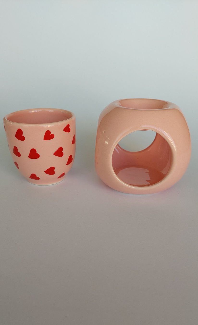 Candele: Duftlampe und Tasse mit Unterteller – Nuovo e nell'imballaggio originale da Hüntwangen venduto da Elyha 2