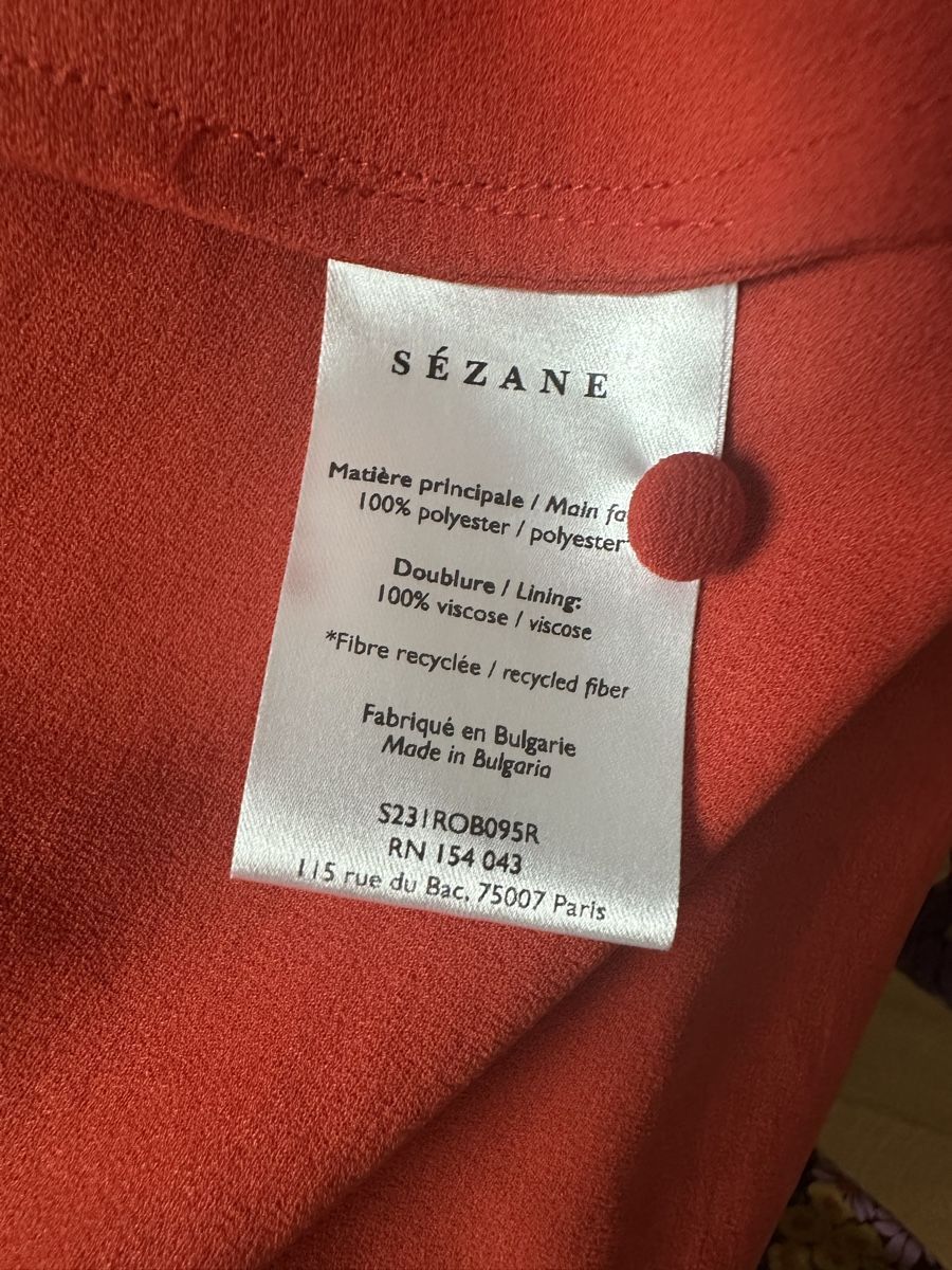 Sezane Vestiti: Robe rouge Sézane – Nuovo (secondo la descrizione) da Lausanne venduto da sou_w9bl 4