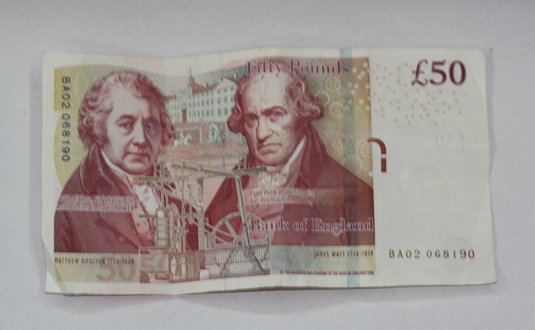 Banconote: 50 Pfund Note England – Usato da Chur venduto da Invinoveritas 1