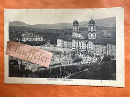 1915 Einsiedeln Klosterplatz, Rarität!