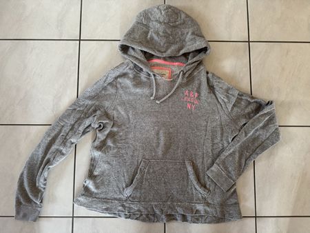 Grauer Abercrombie & Fitch Hoodie