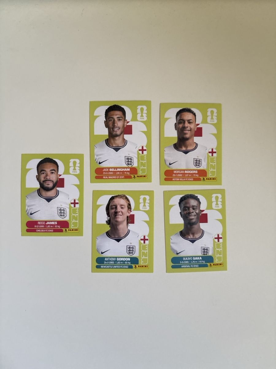 Panini Cartes à collectionner: Panini: ENG 7,ENG 11,ENG 14,ENG 15,ENG 17 – Neuf (Voir description) à Basel par min_xq6x