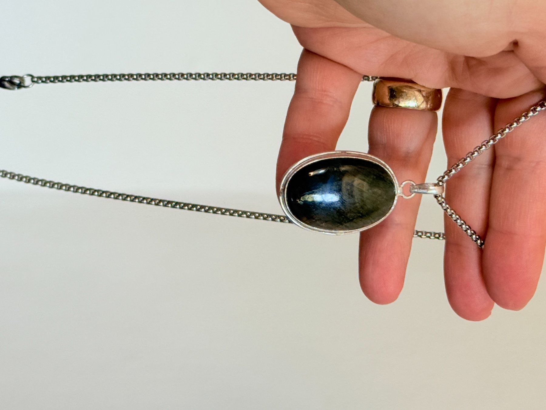 Catenine: Collier labradorite, élégant et tendance ✨ – Nuovo e nell'imballaggio originale da Genève venduto da AWWA 9