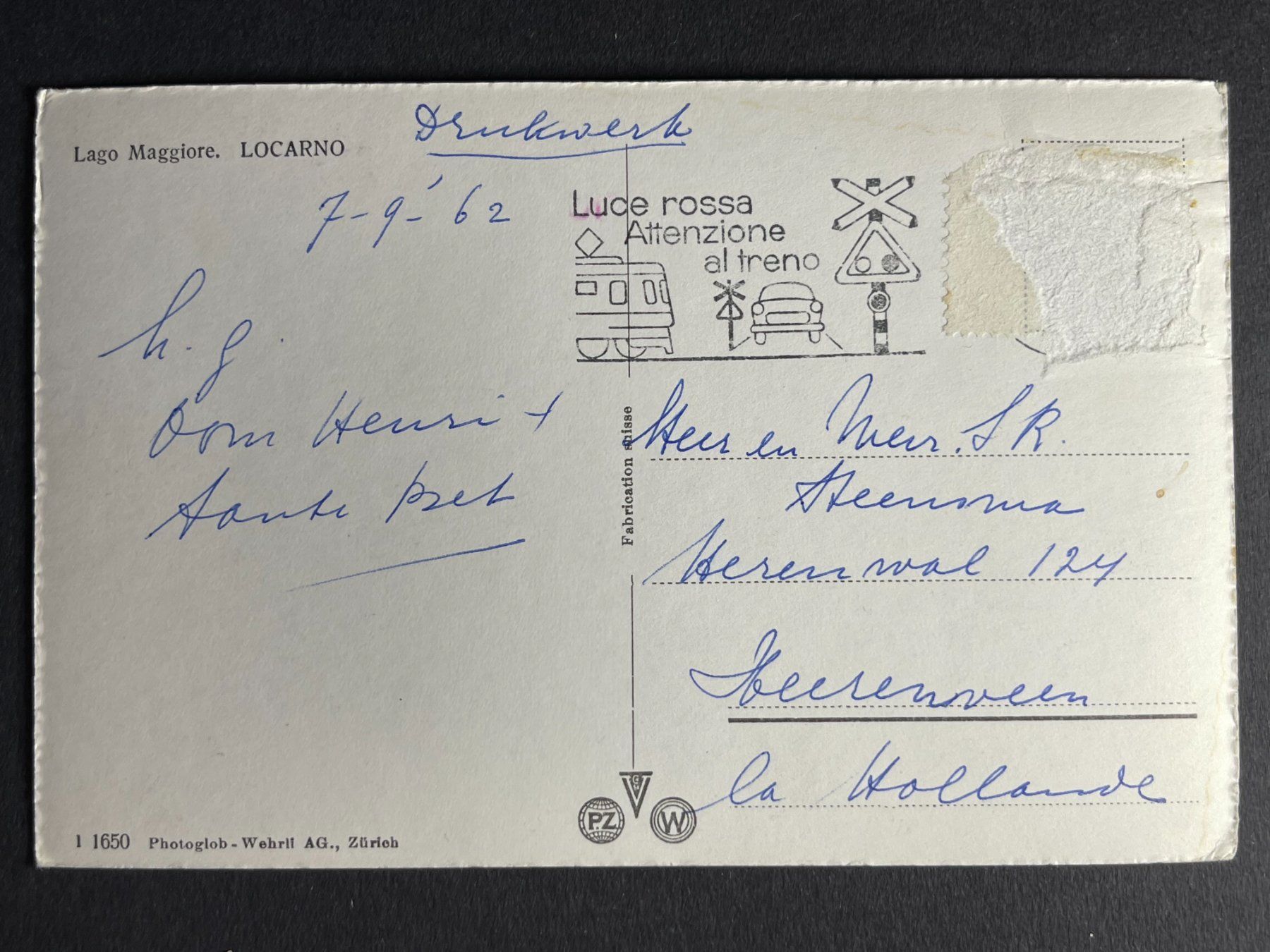 Cartoline postali: Locarno, 6 Ansichten – Usato da Steg VS venduto da danwer74 1