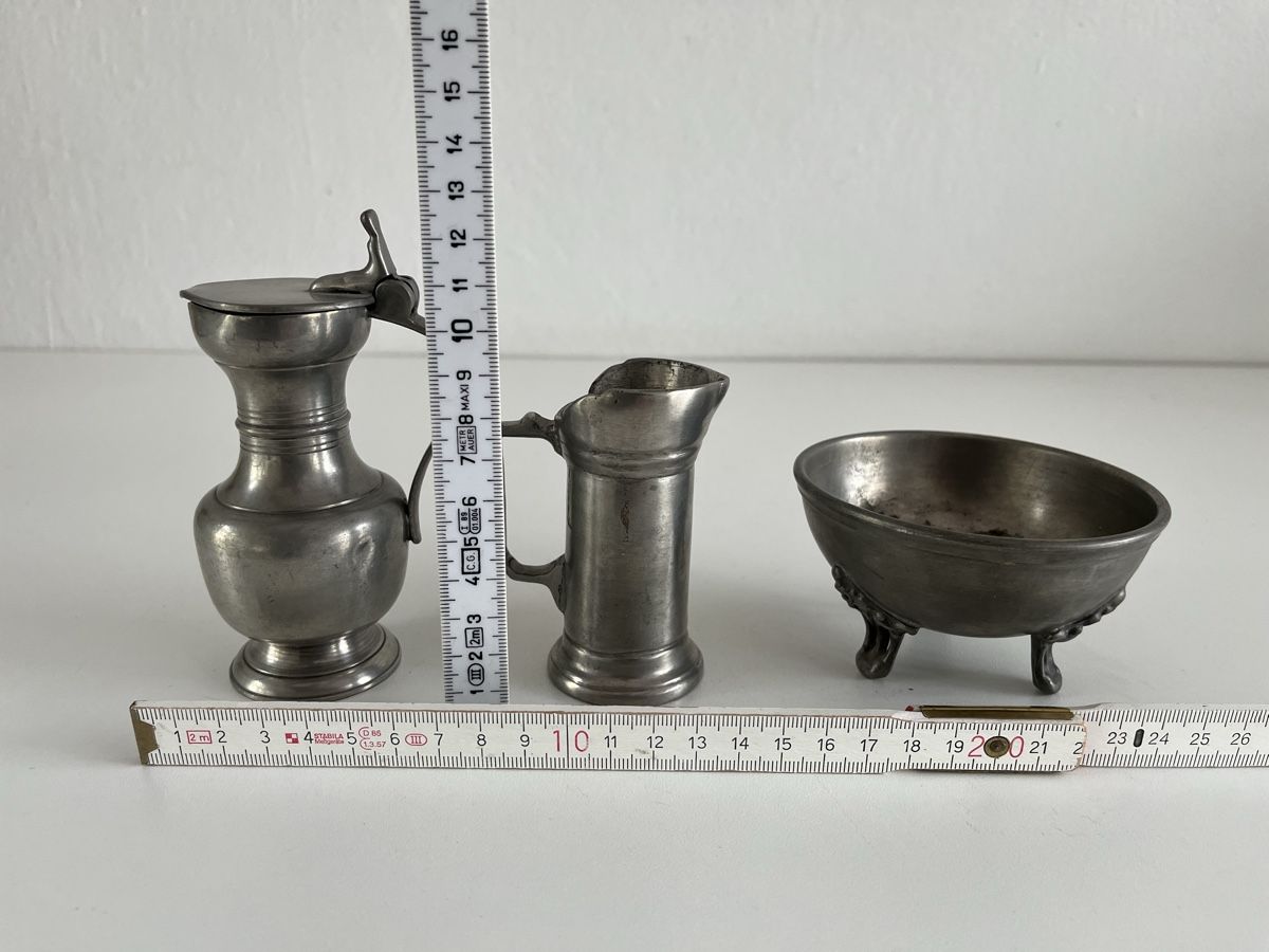 Alle Dekorationen: Krug, Messbecher, Schälchen aus Zinn – Gebraucht aus Wetzikon ZH von seli03 9