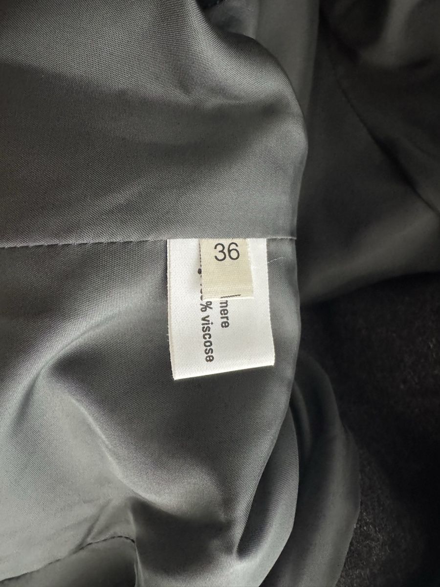 Cappotti: Dorothee Vogel Wool Cashmere Blend Coat - Size 36 - Grey – Usato da Zürich venduto da ann_v792 3