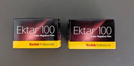 2 x Kodak Ektar 100 Farbfilme 135-36 OVP