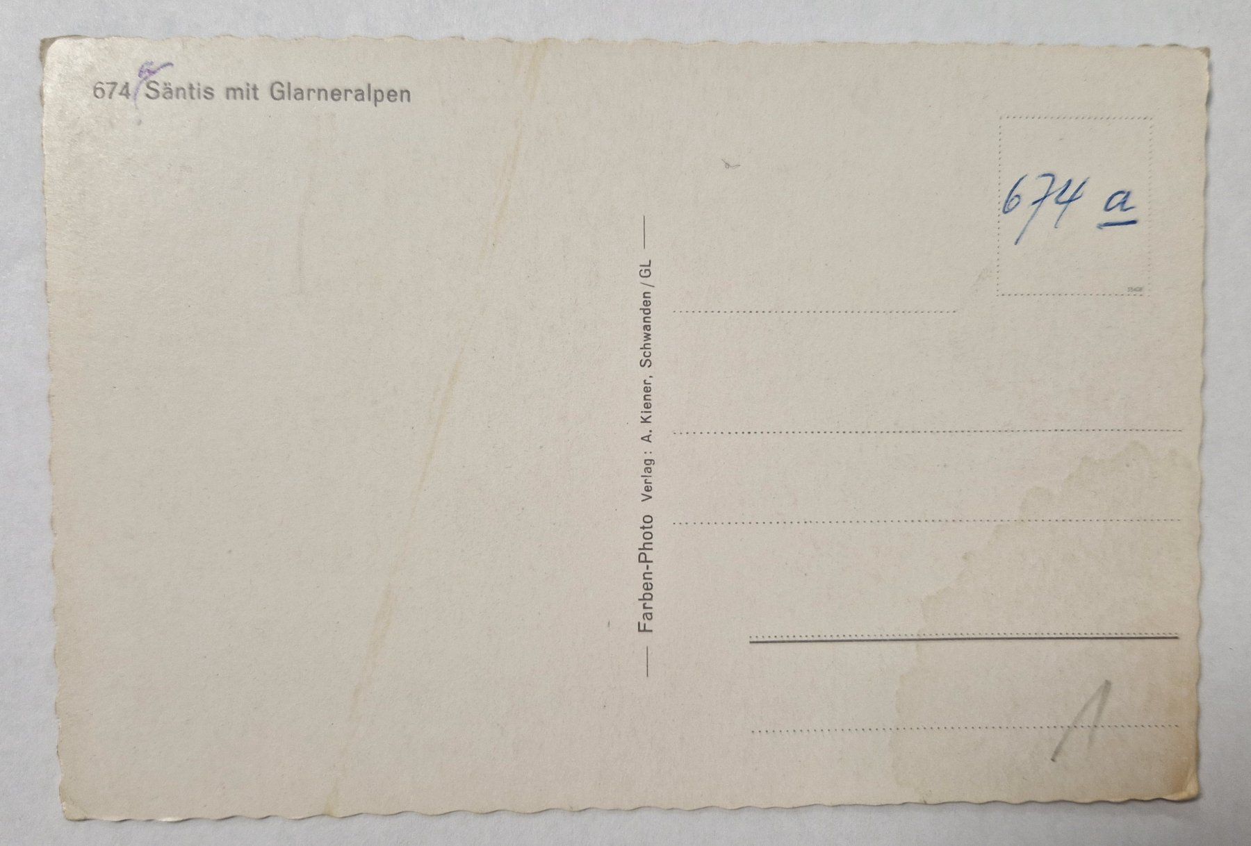 Cartoline postali: Säntis mit Glarneralpen Top – Nuovo (secondo la descrizione) da Melchnau venduto da Arthurius 1