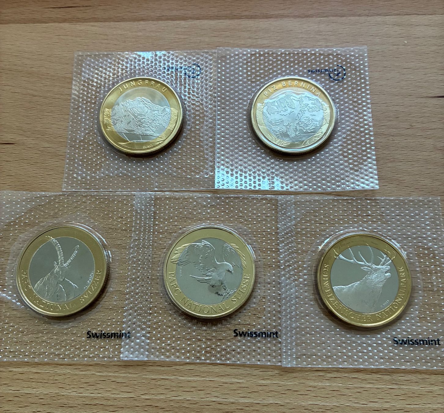Tutti le monete: 5 x 10 Franken 2005 - 2009 Originalverpackt – Usato da Roggliswil venduto da batho22